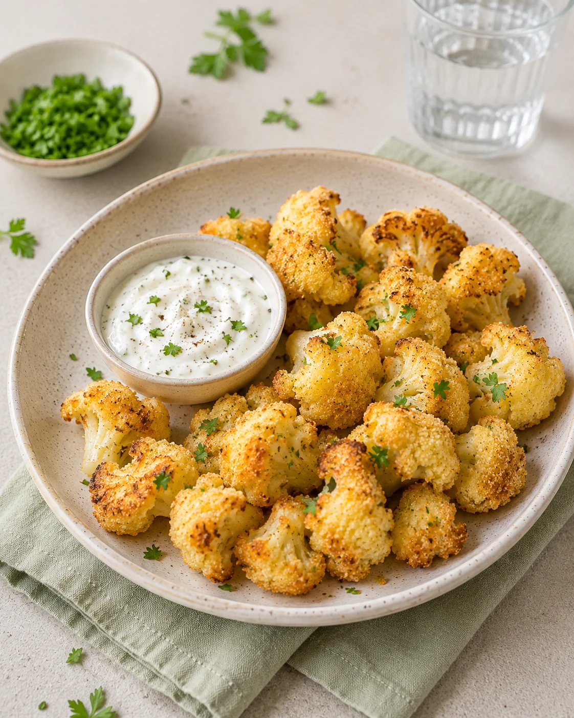 Airfryer Blumenkohl-Bites
