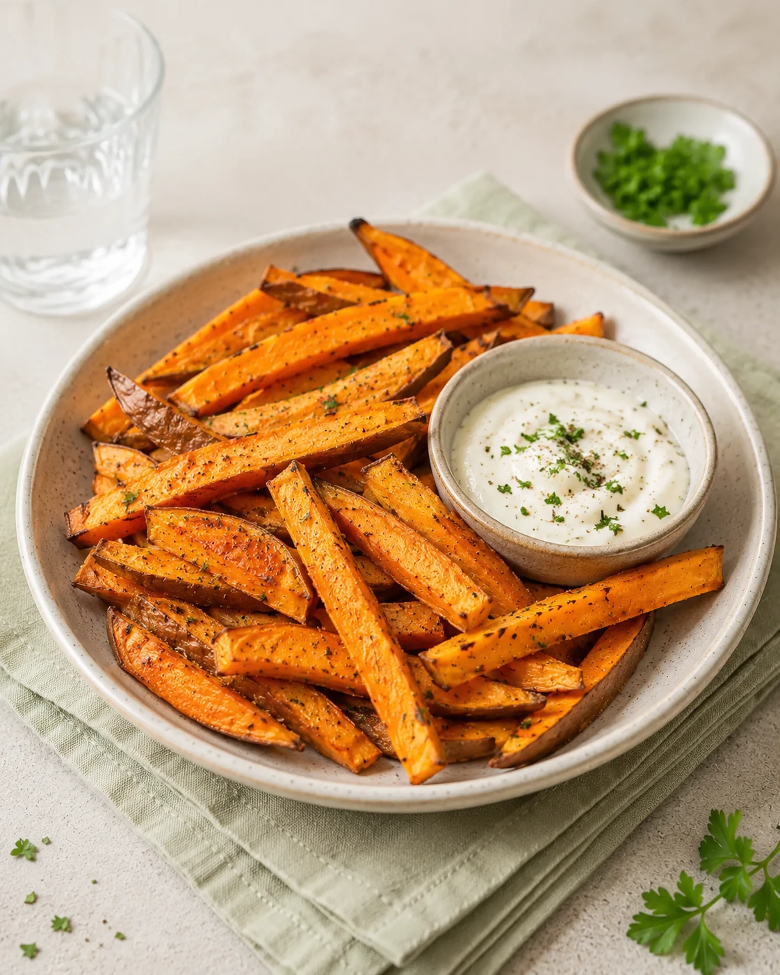 Airfryer Süßkartoffel-Pommes