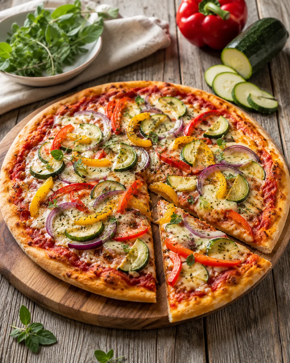 Gemüse-Pizza
