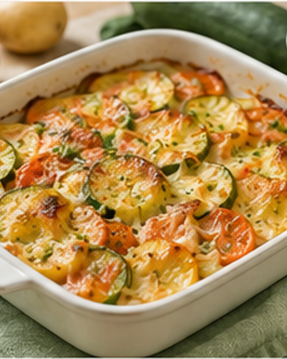 Kartoffel-Gemüse-Gratin
