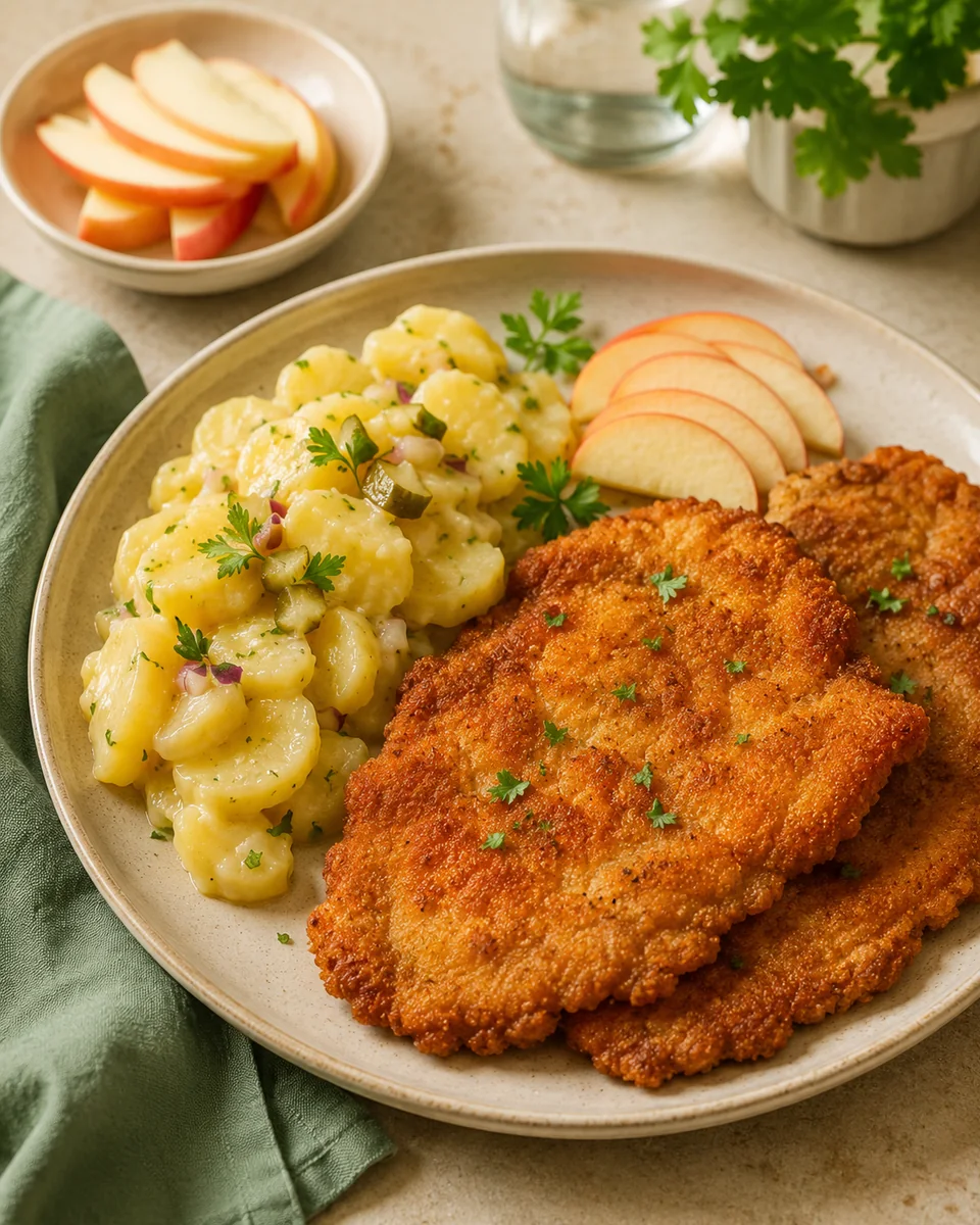 Schnitzel mit Kartoffelsalat
