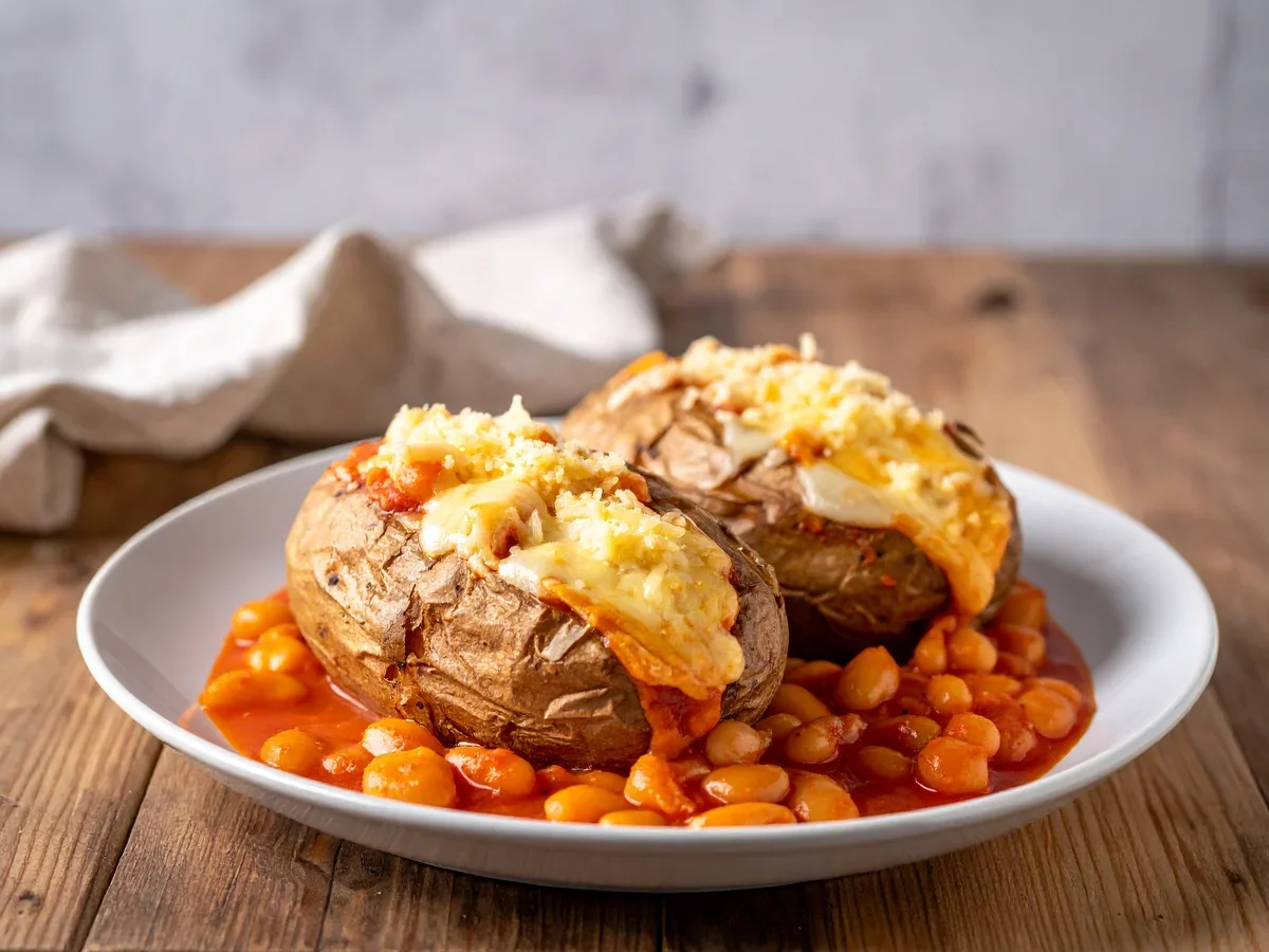 Ofenkartoffeln mit Baked Beans