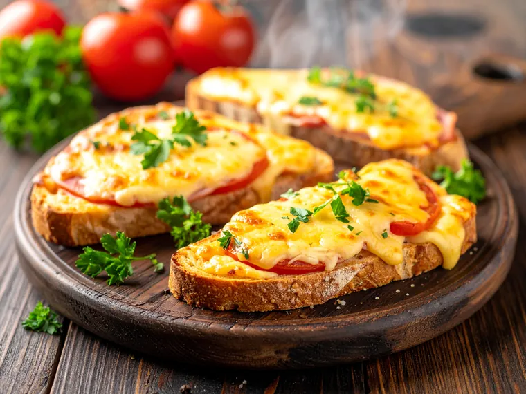 Käse-Schinken-Toast überbacken