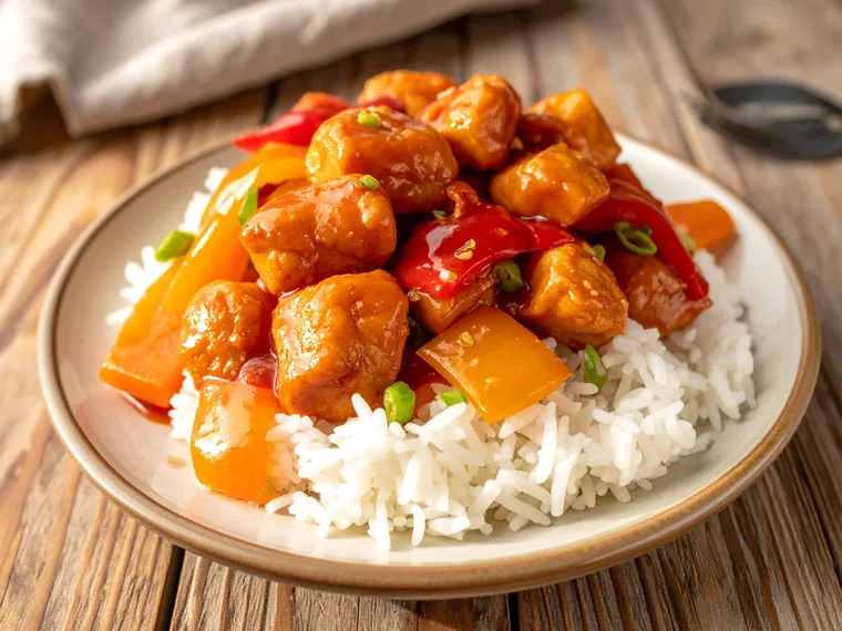Süß-saures Hähnchen aus der Pfanne