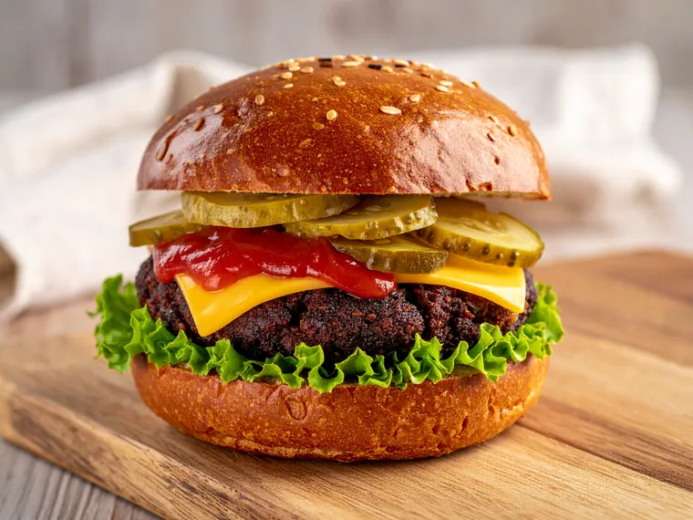 Vegetarischer Bohnen-Burger